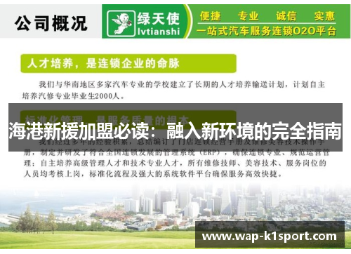 海港新援加盟必读：融入新环境的完全指南